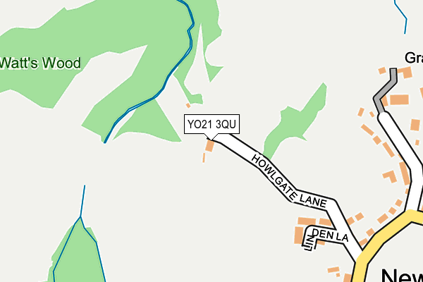 YO21 3QU map - OS OpenMap – Local (Ordnance Survey)