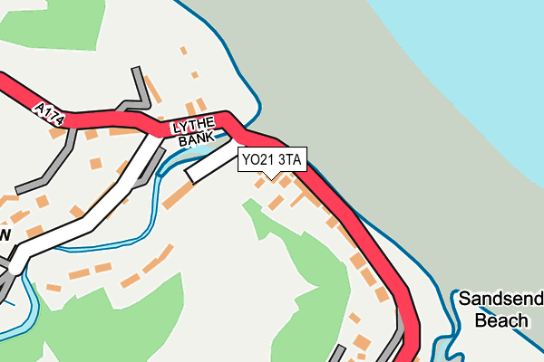 YO21 3TA map - OS OpenMap – Local (Ordnance Survey)