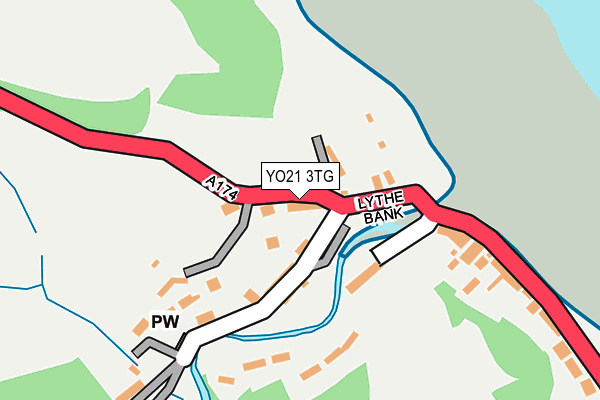 YO21 3TG map - OS OpenMap – Local (Ordnance Survey)