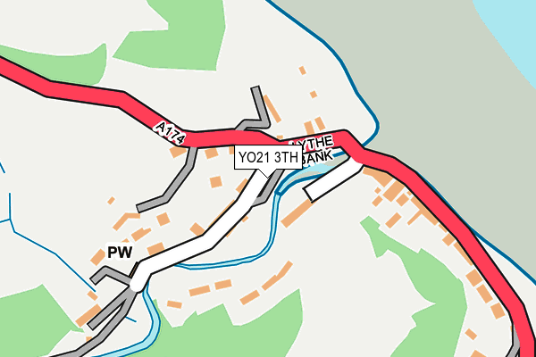 YO21 3TH map - OS OpenMap – Local (Ordnance Survey)