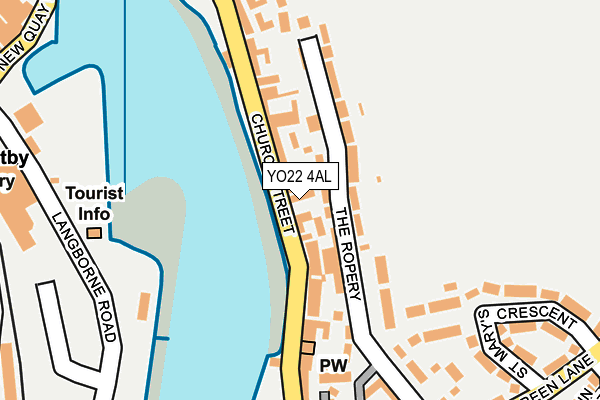 YO22 4AL map - OS OpenMap – Local (Ordnance Survey)