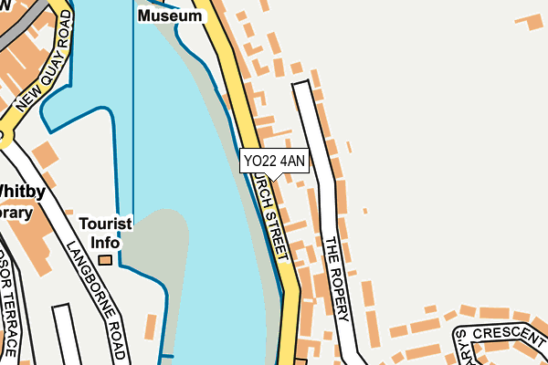 YO22 4AN map - OS OpenMap – Local (Ordnance Survey)