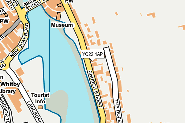 YO22 4AP map - OS OpenMap – Local (Ordnance Survey)