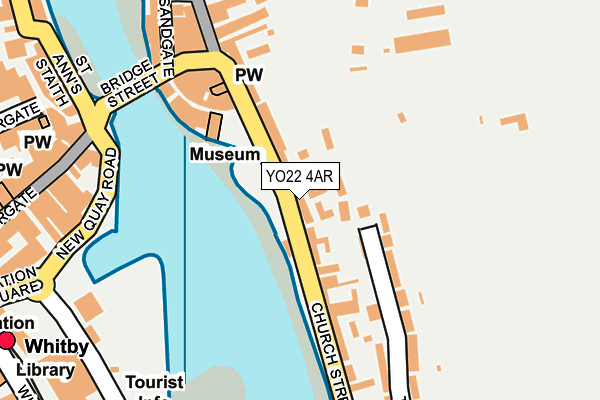 YO22 4AR map - OS OpenMap – Local (Ordnance Survey)