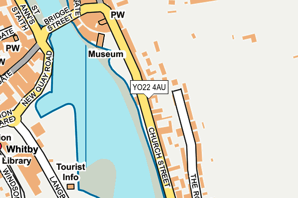 YO22 4AU map - OS OpenMap – Local (Ordnance Survey)