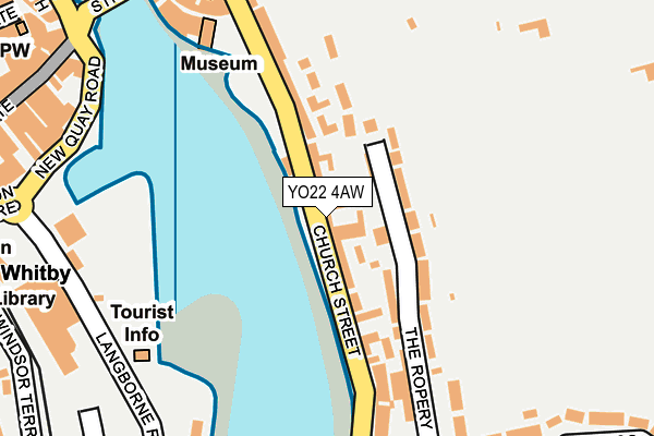 YO22 4AW map - OS OpenMap – Local (Ordnance Survey)