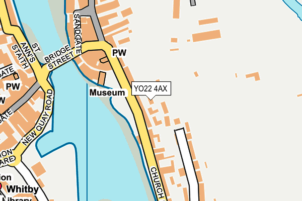 YO22 4AX map - OS OpenMap – Local (Ordnance Survey)