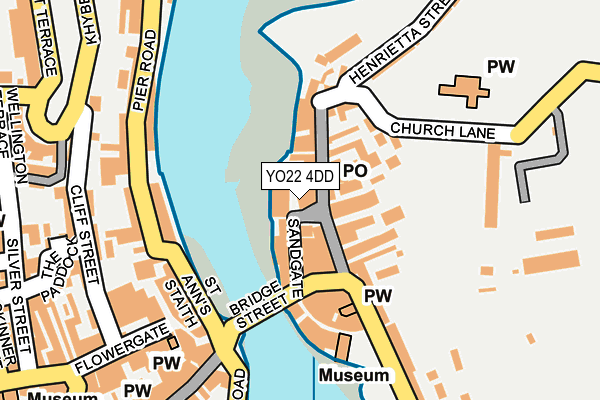 YO22 4DD map - OS OpenMap – Local (Ordnance Survey)