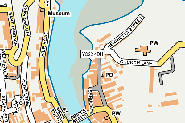 YO22 4DH map - OS OpenMap – Local (Ordnance Survey)