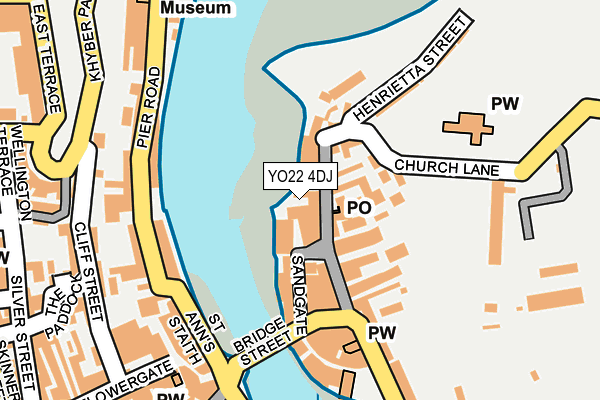 YO22 4DJ map - OS OpenMap – Local (Ordnance Survey)