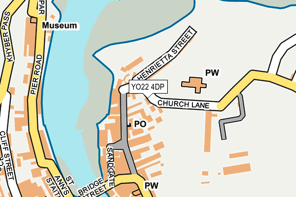 YO22 4DP map - OS OpenMap – Local (Ordnance Survey)