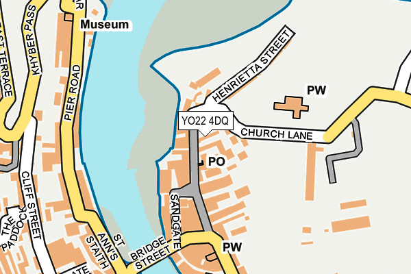 YO22 4DQ map - OS OpenMap – Local (Ordnance Survey)