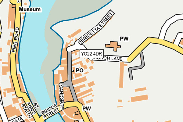YO22 4DR map - OS OpenMap – Local (Ordnance Survey)