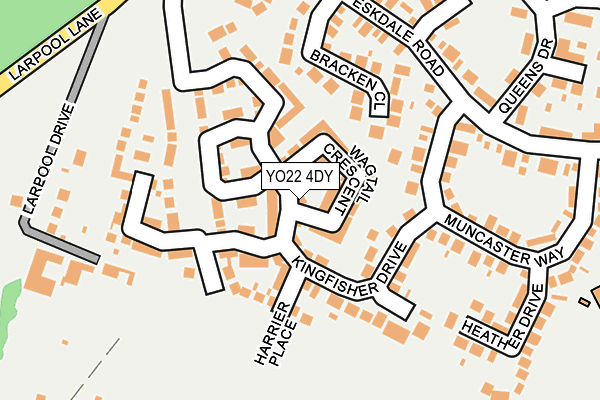 YO22 4DY map - OS OpenMap – Local (Ordnance Survey)