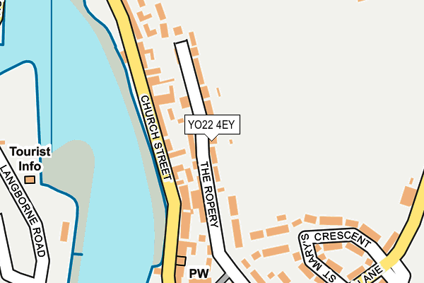 YO22 4EY map - OS OpenMap – Local (Ordnance Survey)