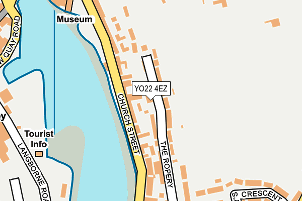 YO22 4EZ map - OS OpenMap – Local (Ordnance Survey)