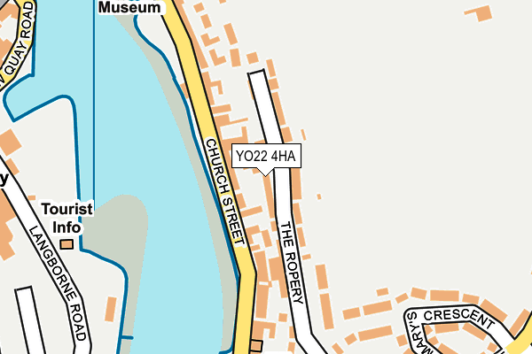 YO22 4HA map - OS OpenMap – Local (Ordnance Survey)