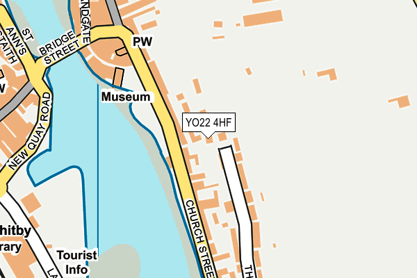 YO22 4HF map - OS OpenMap – Local (Ordnance Survey)
