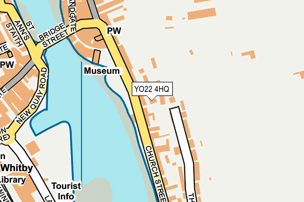 YO22 4HQ map - OS OpenMap – Local (Ordnance Survey)