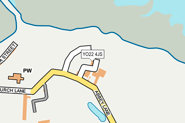 YO22 4JS map - OS OpenMap – Local (Ordnance Survey)