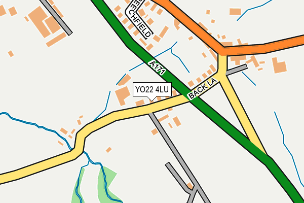 YO22 4LU map - OS OpenMap – Local (Ordnance Survey)
