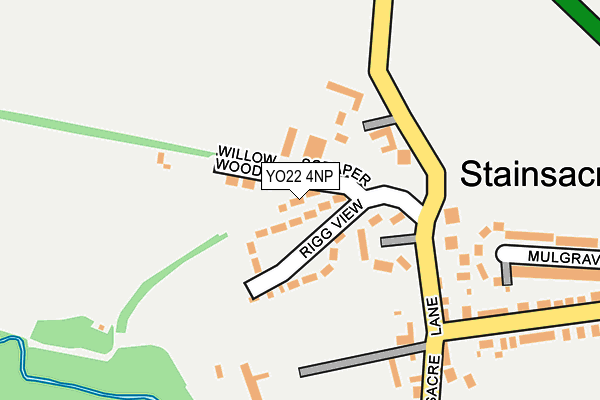 YO22 4NP map - OS OpenMap – Local (Ordnance Survey)