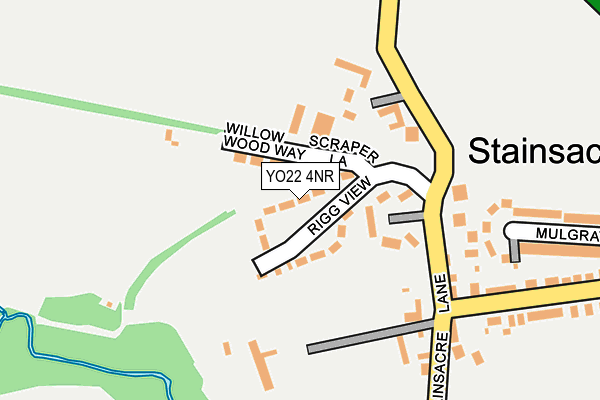 YO22 4NR map - OS OpenMap – Local (Ordnance Survey)