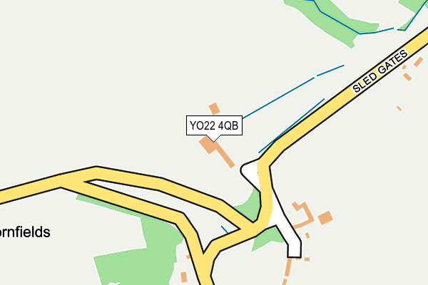 YO22 4QB map - OS OpenMap – Local (Ordnance Survey)