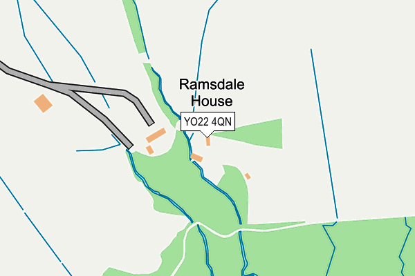 YO22 4QN map - OS OpenMap – Local (Ordnance Survey)