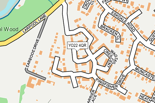 YO22 4QR map - OS OpenMap – Local (Ordnance Survey)