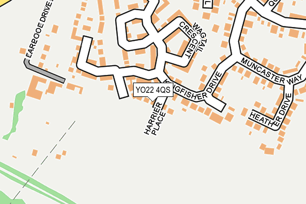 YO22 4QS map - OS OpenMap – Local (Ordnance Survey)