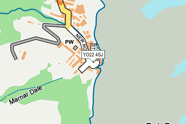 YO22 4SJ map - OS OpenMap – Local (Ordnance Survey)