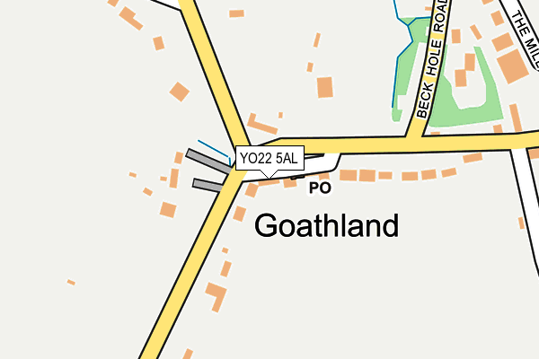 YO22 5AL map - OS OpenMap – Local (Ordnance Survey)