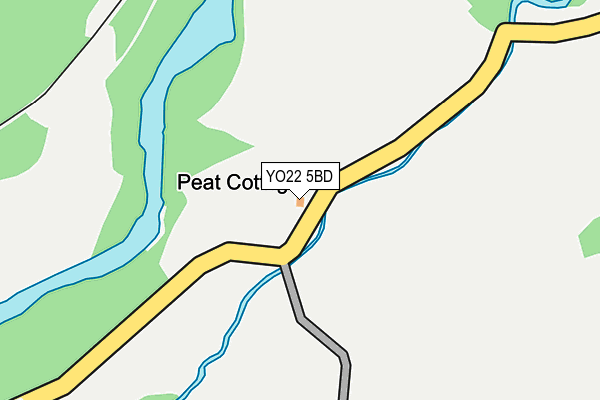 YO22 5BD map - OS OpenMap – Local (Ordnance Survey)