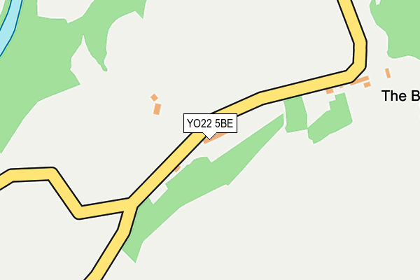 YO22 5BE map - OS OpenMap – Local (Ordnance Survey)