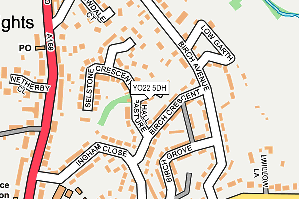 YO22 5DH map - OS OpenMap – Local (Ordnance Survey)