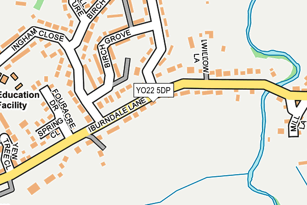 YO22 5DP map - OS OpenMap – Local (Ordnance Survey)