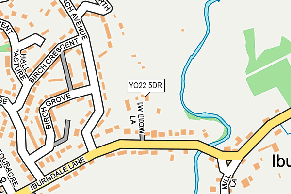 YO22 5DR map - OS OpenMap – Local (Ordnance Survey)