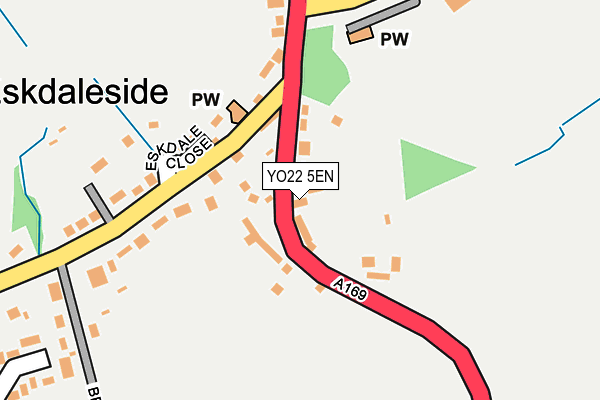 YO22 5EN map - OS OpenMap – Local (Ordnance Survey)