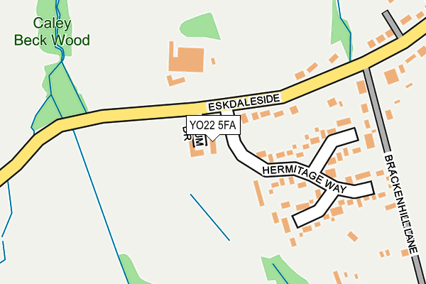 YO22 5FA map - OS OpenMap – Local (Ordnance Survey)