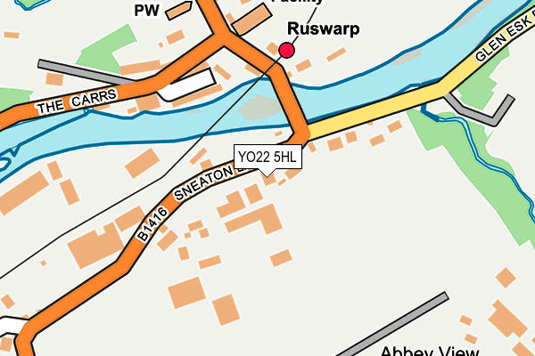 YO22 5HL map - OS OpenMap – Local (Ordnance Survey)