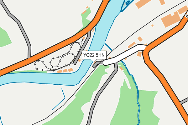 YO22 5HN map - OS OpenMap – Local (Ordnance Survey)