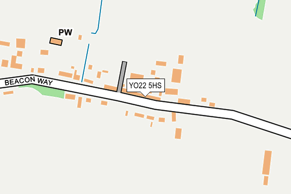 YO22 5HS map - OS OpenMap – Local (Ordnance Survey)