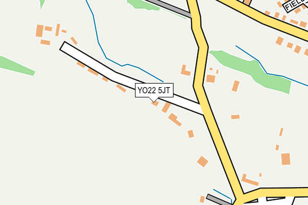 YO22 5JT map - OS OpenMap – Local (Ordnance Survey)