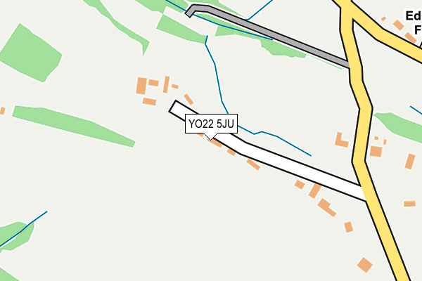 YO22 5JU map - OS OpenMap – Local (Ordnance Survey)