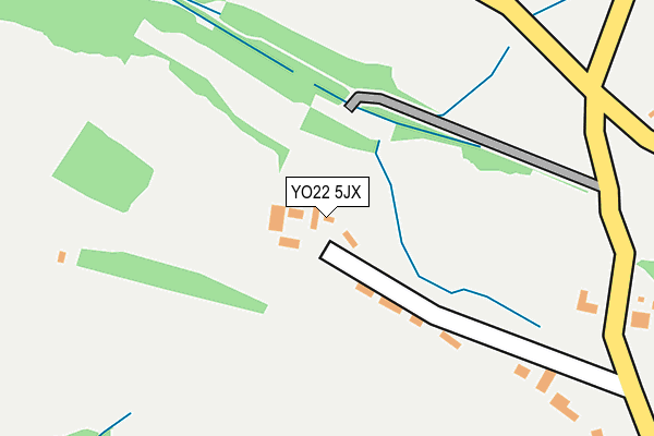 YO22 5JX map - OS OpenMap – Local (Ordnance Survey)