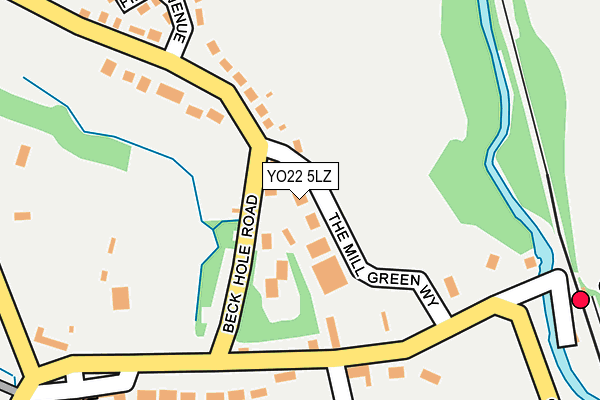 YO22 5LZ map - OS OpenMap – Local (Ordnance Survey)