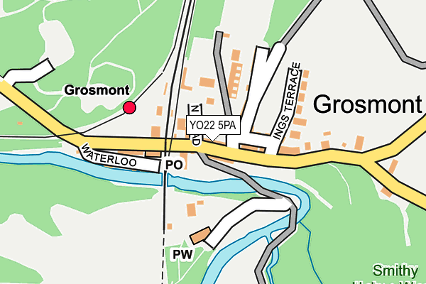 YO22 5PA map - OS OpenMap – Local (Ordnance Survey)