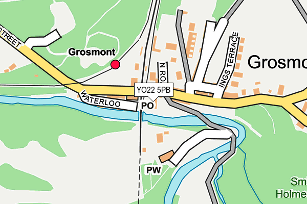 YO22 5PB map - OS OpenMap – Local (Ordnance Survey)