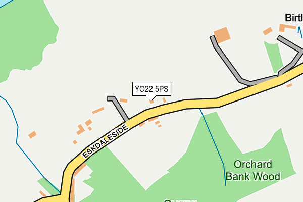 YO22 5PS map - OS OpenMap – Local (Ordnance Survey)